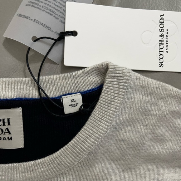NWT - Scotch & Soda Men’s Classic Crew Neck Sweater - Size XL - Picture 6 of 8